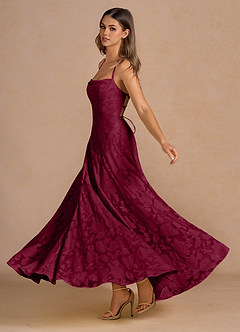 Vestido Merlot Largo Irelia image3