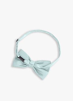 front Adjustable Stretch Satin Bow Tie