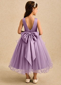 Azazie Savannah Flower Girl Dresses Wisteria Ball-Gown Lace Tulle Dress image2