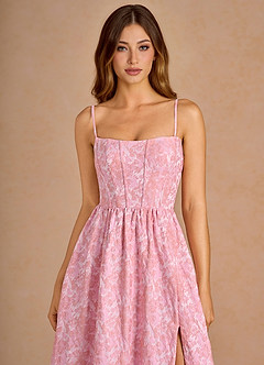 Robe Longue Multicolore Rose Soline image5