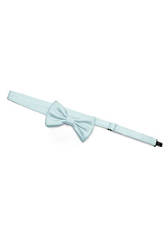 front Boy's Matte Satin Pre-Tied Bow Tie