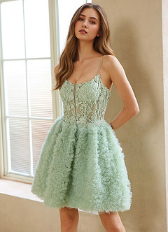 Syloria Green Mini Dress image5