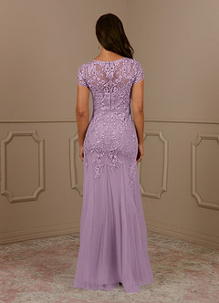 Azazie Laurie Mother of the Bride Dresses Wisteria Mermaid Scoop Sequins Tulle Dress image6