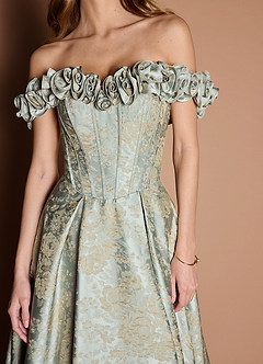 Zora Vintage Blue Gown image9