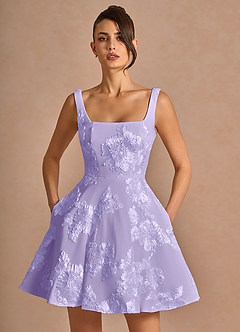 Brynn Pale Purple Mini Dress image5