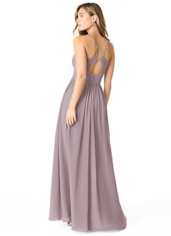 Azazie Cora Bridesmaid Dresses Dusk A-Line Pleated Chiffon Dress image2