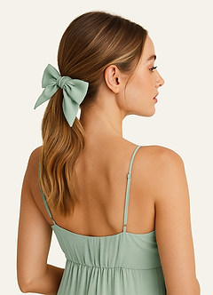 front Pañuelo para el pelo de gasa de color a juego