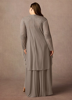 Azazie Anne Mother of the Bride Dresses Taupe Sheath Sweetheart Sequins Lace Dress image11