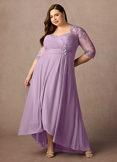Azazie Anne Mother of the Bride Dresses Wisteria Sheath Sweetheart Sequins Lace Dress image15