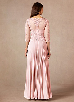 Azazie Corinne Mother of the Bride Dresses Blushing Pink A-Line Sequins Chiffon Dress image4