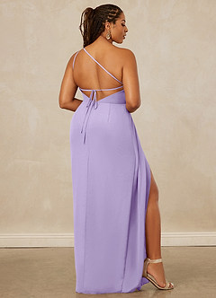 Christian Siriano Bridal for Azazie 1003 Bridesmaid Dresses Lilac Sheath One Shoulder Chiffon Dress image9