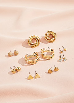 Ensemble de boucles d'oreilles chics