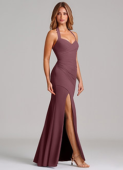 Azazie Emeria Suknie dla druhen Syrena Dekolt w kształcie serca Szyfon Do ziemi Sukienka image5