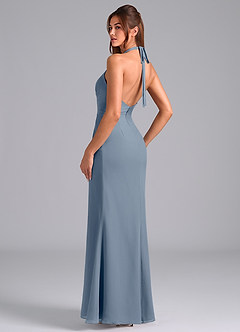 Azazie Valerie Bridesmaid Dresses Twilight Mermaid Pleated Chiffon Dress image5