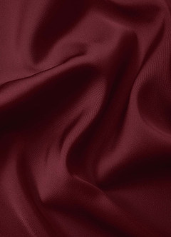 front Julian Cabernet Stretch Satin Dress Shirt
