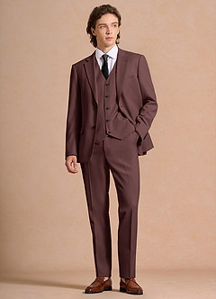 front James Espresso Structured Stretch Dress Pants