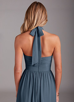 Azazie Avary Bridesmaid Dresses Neptune A-Line Pleated Chiffon Dress image7