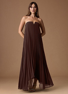 Nahla Truffle Allover Pleated Maxi Dress image7