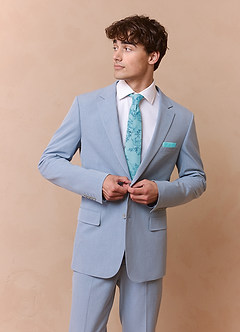 front Matte Satin Skinny Tie and Pocket Square Set