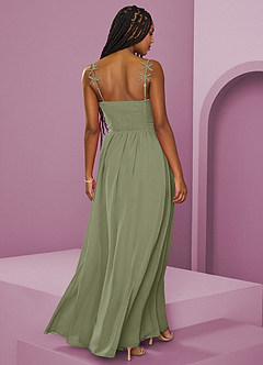 Barbie ♥ Azazie Bridesmaid Dresses Pistachio A-Line Pleated Chiffon Dress image6