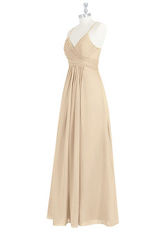 Azazie Haleigh Bridesmaid Dresses A-Line Pleated Chiffon Floor-Length Dress image9
