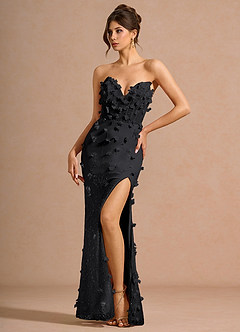 Robe Longue Noir De Minuit Emmalyn image4