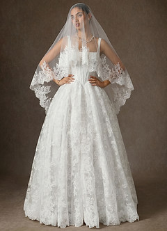 Mantilla de encaje Juliette Velo hasta la punta de los dedos