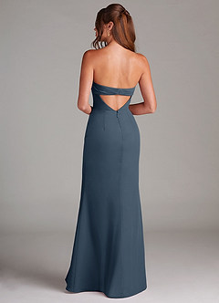 Azazie Leonis Bridesmaid Dresses Neptune Sheath Strapless Chiffon Convertible Dress image5