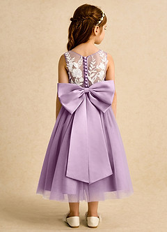 Azazie Sundae Flower Girl Dresses Wisteria Ball-Gown Lace Dress image2