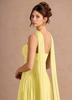 Robe Longue Jaune Pastel Avelis image6