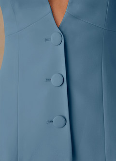 front Elara Jasny Niebieski Wyrafinowana, tkana, dopasowana marynarka