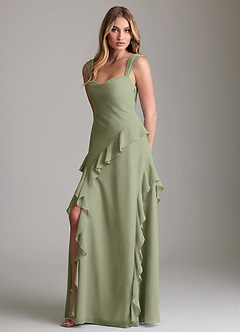 Azazie Sloane Bridesmaid Dresses Pistachio A-Line Sweetheart Neckline Chiffon Dress image1