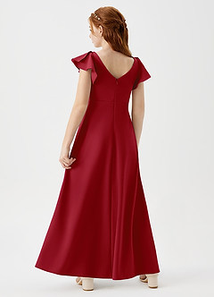 Azazie Omari Junior Klänning av A-Line i Stretch crepe Plisserad image2