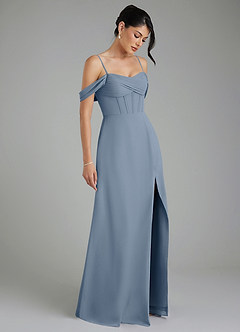 Azazie Cece Bridesmaid Dresses Twilight A-Line Off the Shoulder Chiffon Dress image5