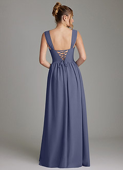 Azazie Caterina Bridesmaid Dresses Stormy A-Line Corset Chiffon Dress image6