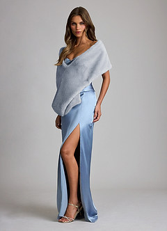 front Faux Fur Scarf Stoles Wraps