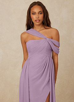 Christian Siriano Bridal for Azazie 1014 Bridesmaid Dresses Wisteria A-Line Off the Shoulder Chiffon Dress image6