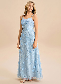 front Azazie Ivy Junior Formal Dress