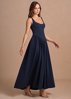 Martha Maxi Klänning Marin image3