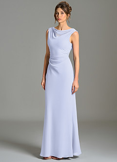 Azazie Kieryn Final Sale Lavender Mermaid Pleated Chiffon Dress image3