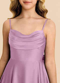 Azazie Bear Junior Wisteria A-Line Sweetheart Neckline Stretch Satin Dress image7
