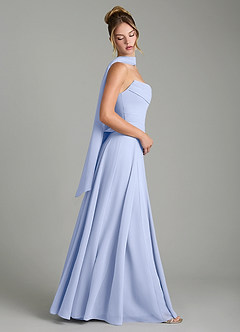 Azazie Gabriela Bridesmaid Dresses Ice A-Line Corset Chiffon Dress image3