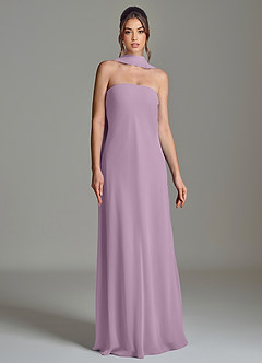 Azazie Ilana Bridesmaid Dresses Wisteria A-Line Strapless Chiffon Dress image4