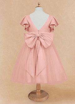 Azazie Kaeya Flower Girl Dresses Rosette A-Line Bow Tulle Dress image6