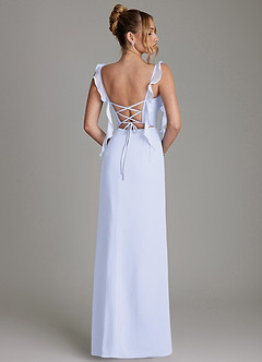 Azazie Jessamine Bridesmaid Dresses Lavender Mermaid Corset Chiffon Dress image8