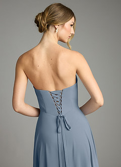 Azazie Ayla Abiti da Damigella Abito A-Line in Chiffon Scollo a Cuore Crepuscolo image13