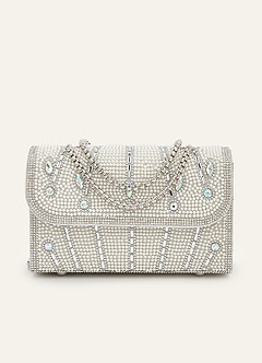 Sparkling Rhinestone Starburst Evening Bag