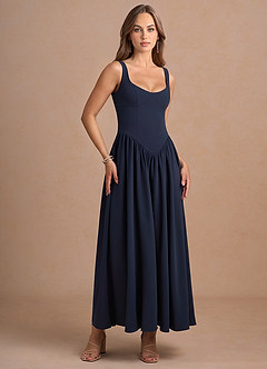 Martha Maxi Klänning Marin image5