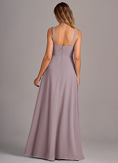 Azazie Debra Bridesmaid Dresses Dusk A-Line with Pockets Chiffon Convertible Dress image6