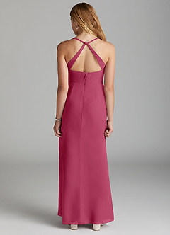 Azazie Becca Junior Mulberry Mermaid Chiffon Dress image4